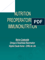 Nutrition Preoperatoire Et Immunonutrition