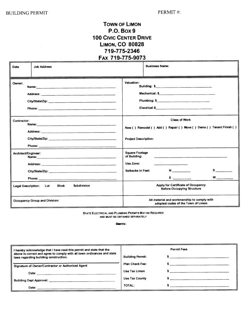 Permit Application | PDF | Government | Government Information