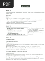 Speaking Exam - Multiple Exam Examples