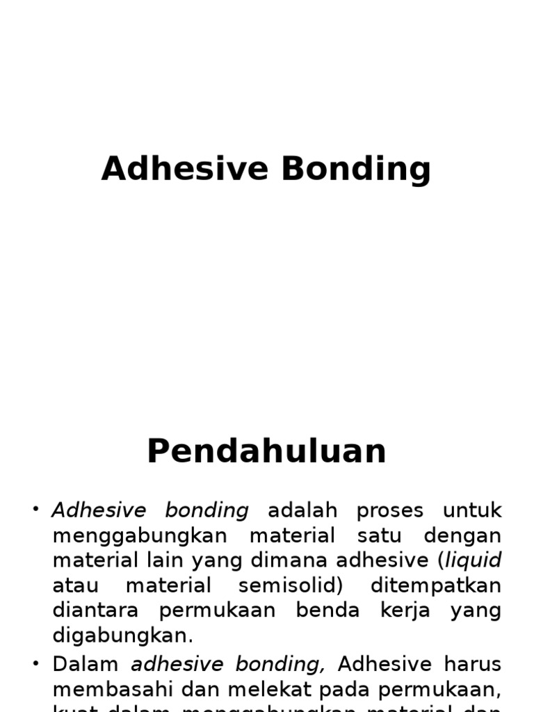 Adhesive Bonding PDF