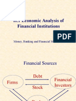 II.1 Economic Analysis of Financial Institutions: Money, Banking and Financial Markets
