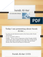 Surah Al-Asr Presentation