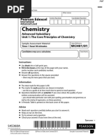 Specimen (IAL) MS - Unit 1 Edexcel Chemistry a-level