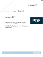 January 2014 (IAL) MS - Unit 2 Edexcel Chemistry A-Level