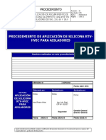 Procedimiento en SET de Aplicación de Silicona SILCHEM RTV