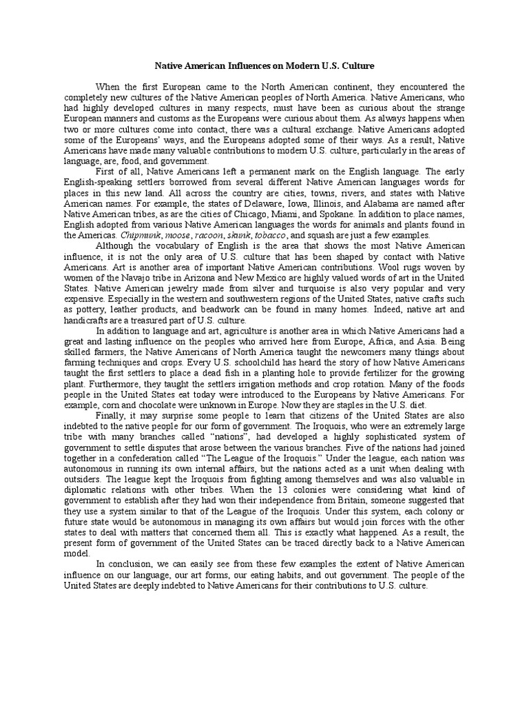 essay on native language