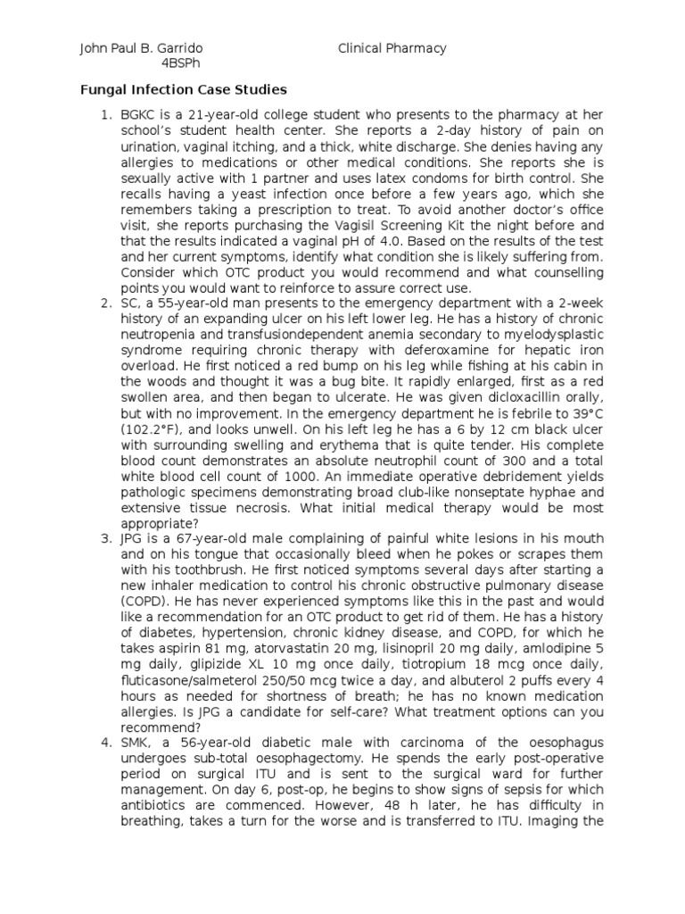 Respiratory case studies examples picture
