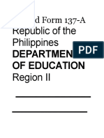 DepEd Form 137