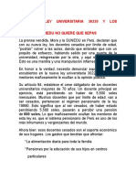 La Nueva Ley Universitaria 30220: Los Profesores - Lo Que La Sunedu No Quiere Que Sepas