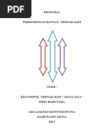 Proposal Permohonan Bantuan Ternak Sapi