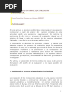 Problematica Evaluac Institucional PDF