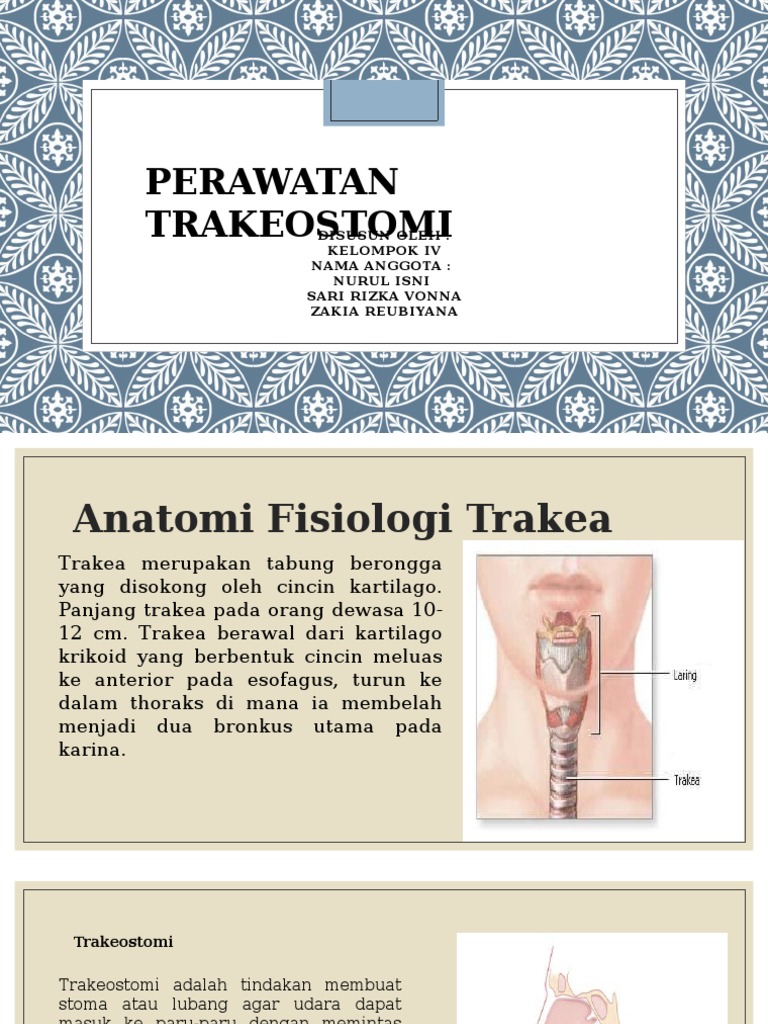 Perawatan dan Fungsi Trakeostomi | PDF