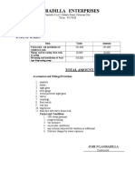 Lagradilla Enterprises: Total Amount PHP 665,000