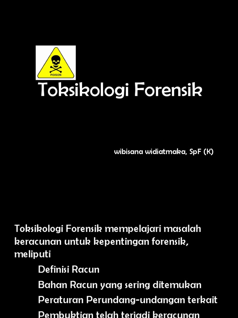 laboratorium forensik puslabfor melakukan pemeriksaan toksikologi