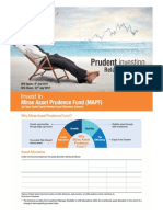 Prudent Investing: Invest in Mirae Asset Prudence Fund (MAPF)