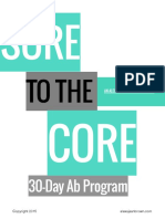 Sore To The Core 30 Day Challenge PDF