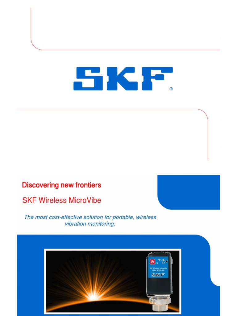 SKF Wireless MicroVibe Introduction | PDF | Tablet Computer