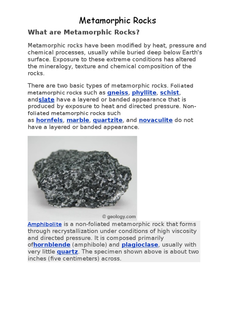 Understanding Metamorphic Rocks | PDF | Rock (Geology) | Rocks
