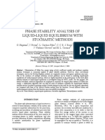 Phase Stability Analysis of Liquid Liquid Equilibrium PDF