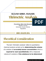 Titrimetric Analysis Techniques