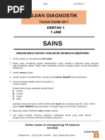 Ujian Diognastik Sains Kertas 1 2016 Pdf Pdf