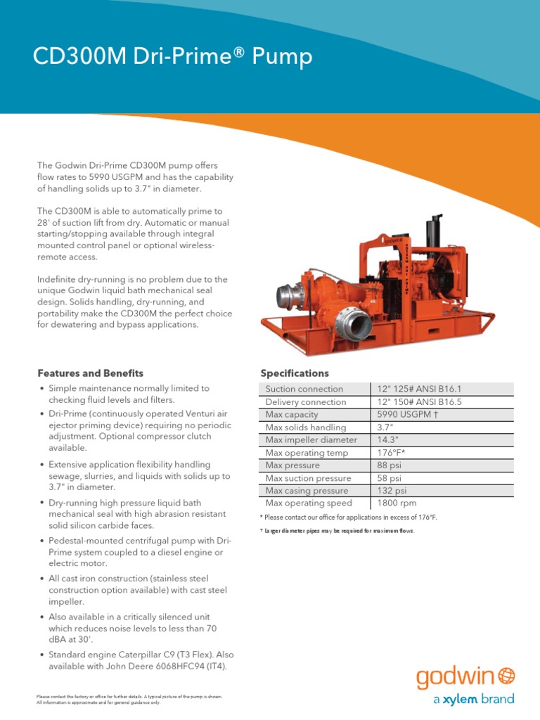 CD300M Godwin Pump Cast Iron Pump