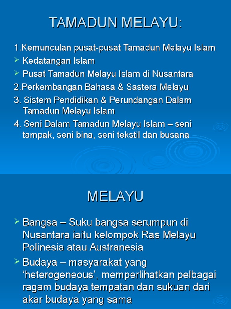 Tamadun Melayu Pdf