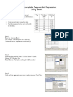 Wheeler - How To Complete Exponential Regression Excel