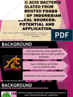 Lactic Acid Bacteria Isolated From Fermented Foods Made of Indonesian Local Sources: Potential and Application. Power Point Presentation