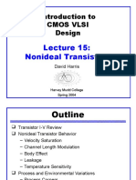 Introduction To Cmos Vlsi Design: Nonideal Transistors
