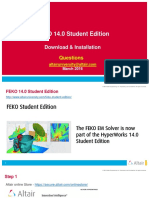 FEKO 14.0 Student Edition: Download & Installation