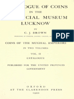 Catalogue of Coins in The Provincial Museum Lucknow: Coins of The Mughal Emperors. Vol. II: Catalogue / by C.J. Brown