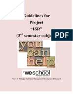 PRJ ISR Guidlines