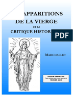 Les Apparitions de La Vierge Et La Critique Historique - 2015