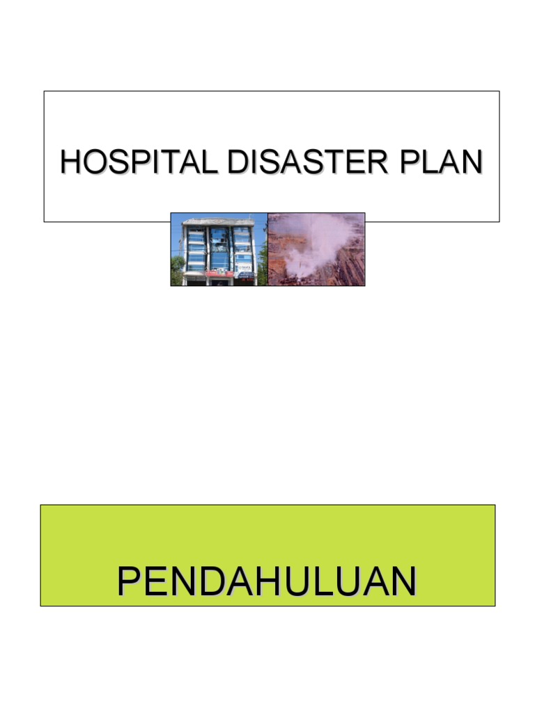 Hospital Disaster Plan