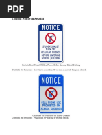 Contoh Notice Di Sekolah