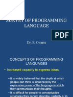 Survey of Programming Language Lecture 1