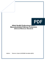 Allied Health Professional (AHP) Musculoskeletal Pathway Framework