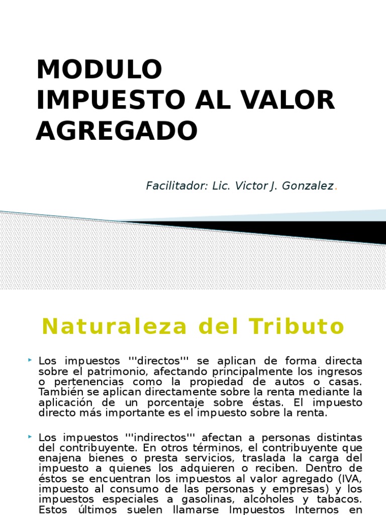 Iva Presentacion Estudiantes | PDF | Impuestos | Economias