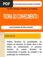 Teoria Do Conhecimento I - Introdução