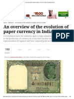 An Overview of The Evolution of Paper Currency in India - The Indian Express