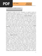 Império Romano-síntese e Esquemas Conceptuais