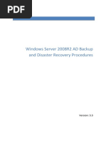 WindowsServer2008R2ADBackupandDisasterRecoveryProcedures V3.3 Backup