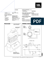 Technical specifications and components of the CM62 speaker system