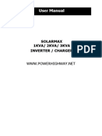 User Manual: Solarmax 1kva/ 2kva/ 3kva Inverter / Charger