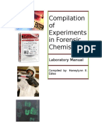 Compilation of Experiments in Forensic Chemistry: Laboratory Manual