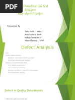 Defect Classification and Analysis Risk Identification: Presented by