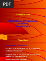 Using Classes: Object-Oriented Programming Using C++ Second Edition