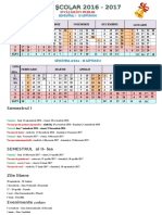 Calendar Scolar Inv - Primar 2016-2017