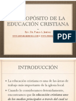 El Propósito de La Educación Cristiana